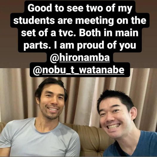 It’s great for a teacher to know that his students are working together and leave a good impression on set. Congratula…