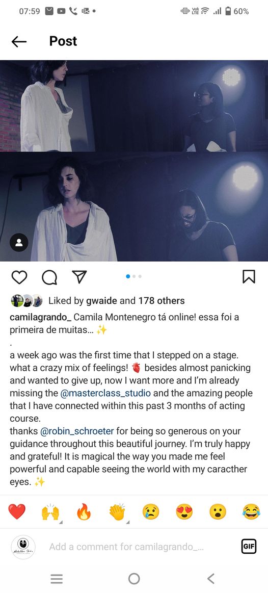 Thank you, Camila! You really stepped it up in the last week before the performance and I am happy we got a private sess…