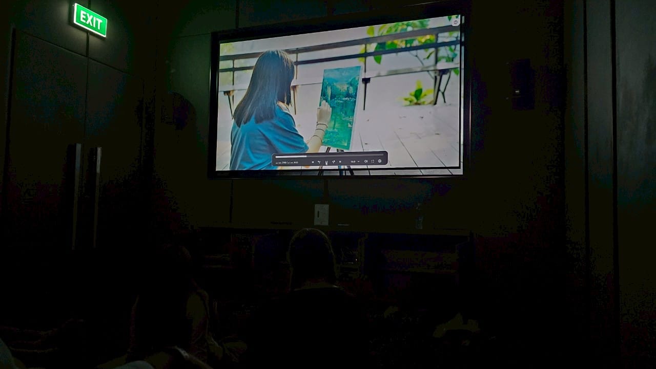 Dynamic Bangkok film set with a diverse cast in action, showcasing cinematic energy.